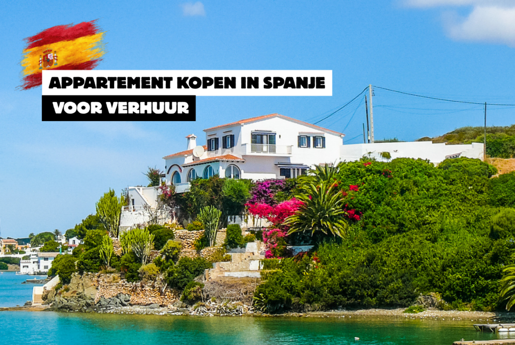 Een foto van een huis aan de zee in Spanje